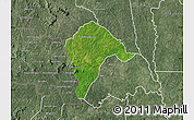 Satellite Map of Borotou, semi-desaturated