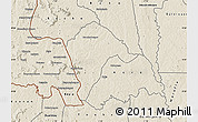 Shaded Relief Map of Borotou