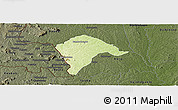 Physical Panoramic Map of Borotou, darken