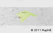 Physical Panoramic Map of Borotou, lighten, desaturated