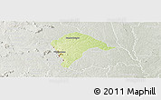 Physical Panoramic Map of Borotou, lighten, semi-desaturated