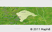 Physical Panoramic Map of Borotou, satellite outside