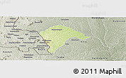 Physical Panoramic Map of Borotou, semi-desaturated