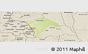 Physical Panoramic Map of Borotou, shaded relief outside