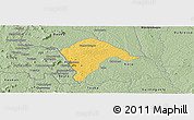 Savanna Style Panoramic Map of Borotou