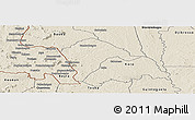 Shaded Relief Panoramic Map of Borotou