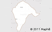 Classic Style Simple Map of Borotou, cropped outside