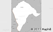 Gray Simple Map of Borotou