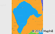 Political Simple Map of Borotou