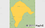 Savanna Style Simple Map of Borotou