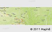 Physical Panoramic Map of Guinteguela