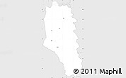 Silver Style Simple Map of Guinteguela