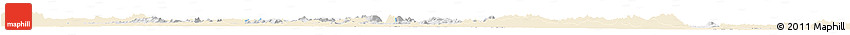 Classic Style Horizon Map of Touba, single color outside