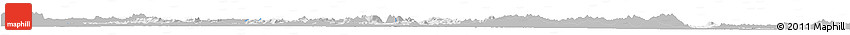 Gray Horizon Map of Touba, single color outside