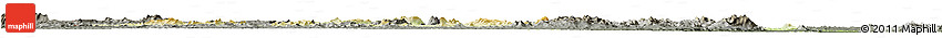 Physical Horizon Map of Touba, darken, semi-desaturated