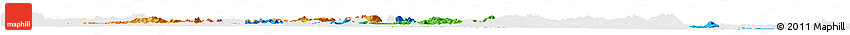 Political Horizon Map of Touba, single color outside