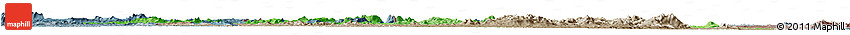 Political Shades Horizon Map of Touba, semi-desaturated