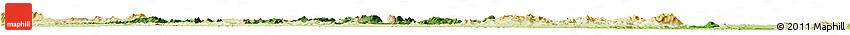 Satellite Horizon Map of Touba, physical outside