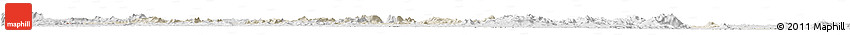Shaded Relief Horizon Map of Touba, lighten, desaturated