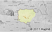 Physical 3D Map of Koonan, desaturated