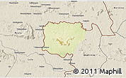 Physical 3D Map of Koonan, shaded relief outside