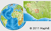 Physical Location Map of Koonan