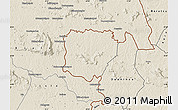 Shaded Relief Map of Koonan