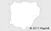 Silver Style Simple Map of Koonan, cropped outside