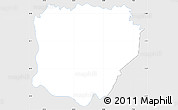 Silver Style Simple Map of Koonan, single color outside