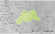 Physical 3D Map of Koro, desaturated