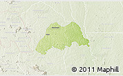 Physical 3D Map of Koro, lighten