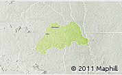 Physical 3D Map of Koro, lighten, semi-desaturated