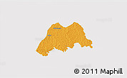 Political 3D Map of Koro, cropped outside