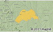 Savanna Style 3D Map of Koro