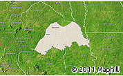 Shaded Relief 3D Map of Koro, satellite outside