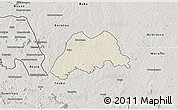 Shaded Relief 3D Map of Koro, semi-desaturated