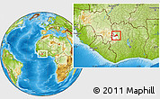 Physical Location Map of Koro, highlighted parent region