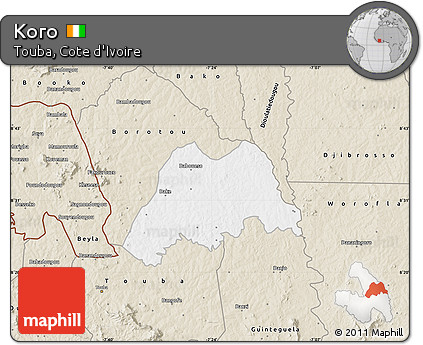 Classic Style Map of Koro