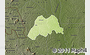 Physical Map of Koro, darken