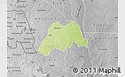 Physical Map of Koro, desaturated
