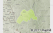 Physical Map of Koro, semi-desaturated