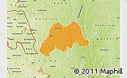Political Map of Koro, physical outside
