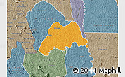 Political Map of Koro, semi-desaturated