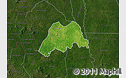 Satellite Map of Koro, darken