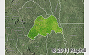 Satellite Map of Koro, semi-desaturated
