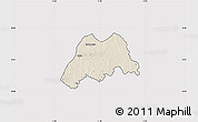 Shaded Relief Map of Koro, cropped outside