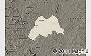 Shaded Relief Map of Koro, darken
