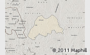 Shaded Relief Map of Koro, semi-desaturated