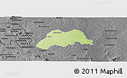 Physical Panoramic Map of Koro, darken, desaturated