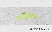 Physical Panoramic Map of Koro, lighten, desaturated